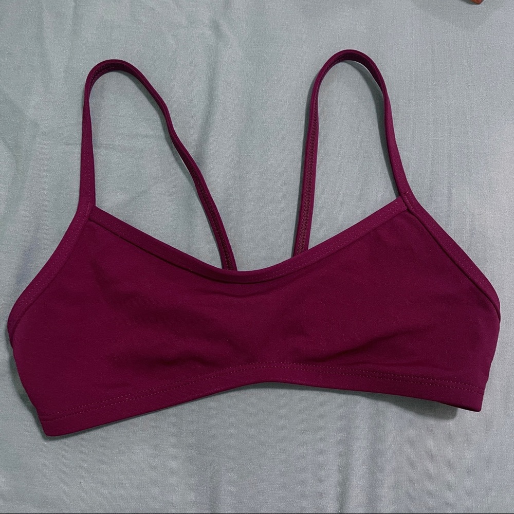 jolyn burgundy bikini top